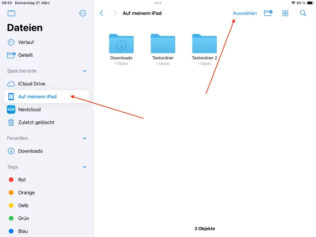 Verschieben auf iCloud Drive 1
